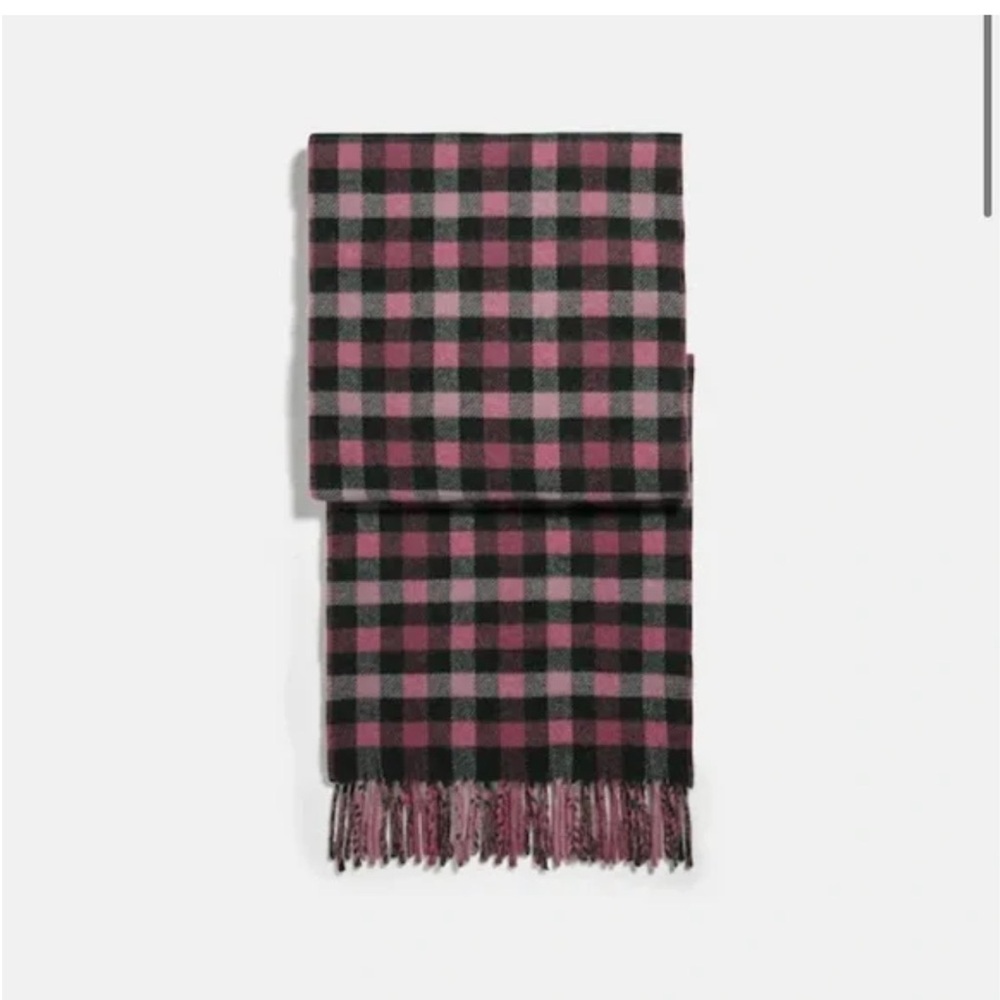 Coach reversible Signature Gingham Print Muffler